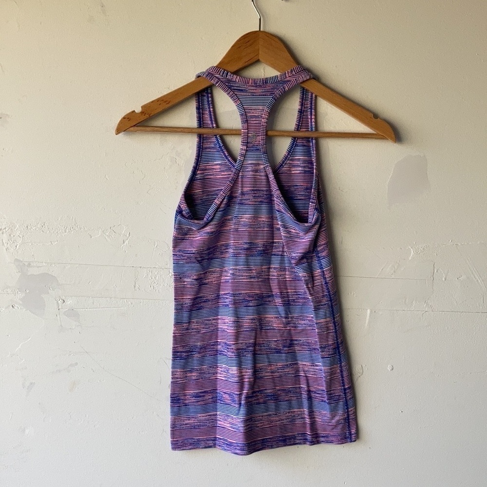 Ivivva Pink Striped Racerback Tank - Picture 5 of 5